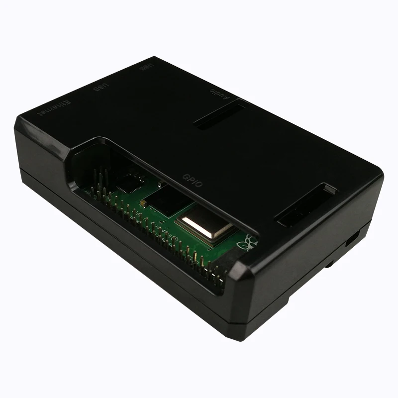 

raspberry pi case pi 4 model b box black transparent ABS plastic case for raspberry pi 4