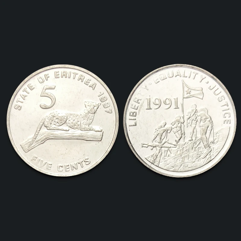 Эритрея 5 центов серия монет Африка 100% реальная оригинальная коллекция