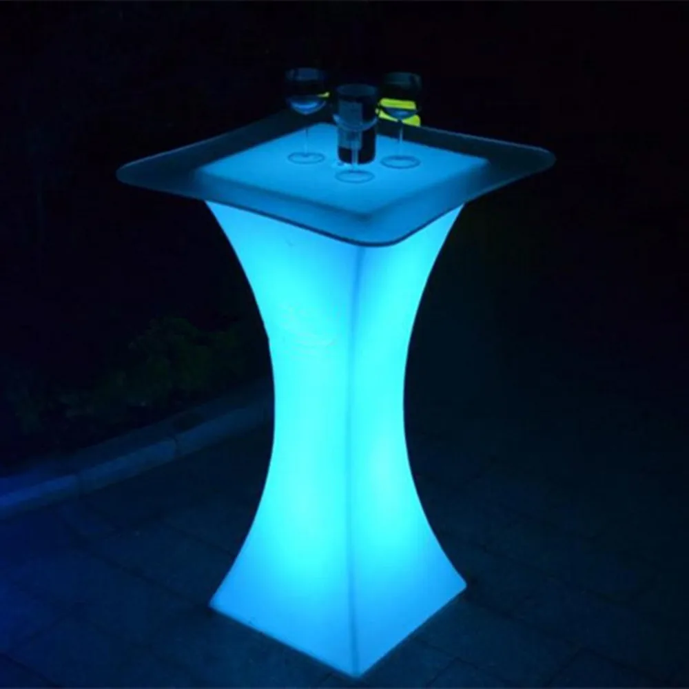 Новый модный светящийся светодиодный коктейльный столик бар вверх Бар дорожный