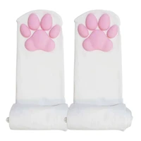 socks soft 3d kitten paw pad cute pink thigh high socks for cosplay