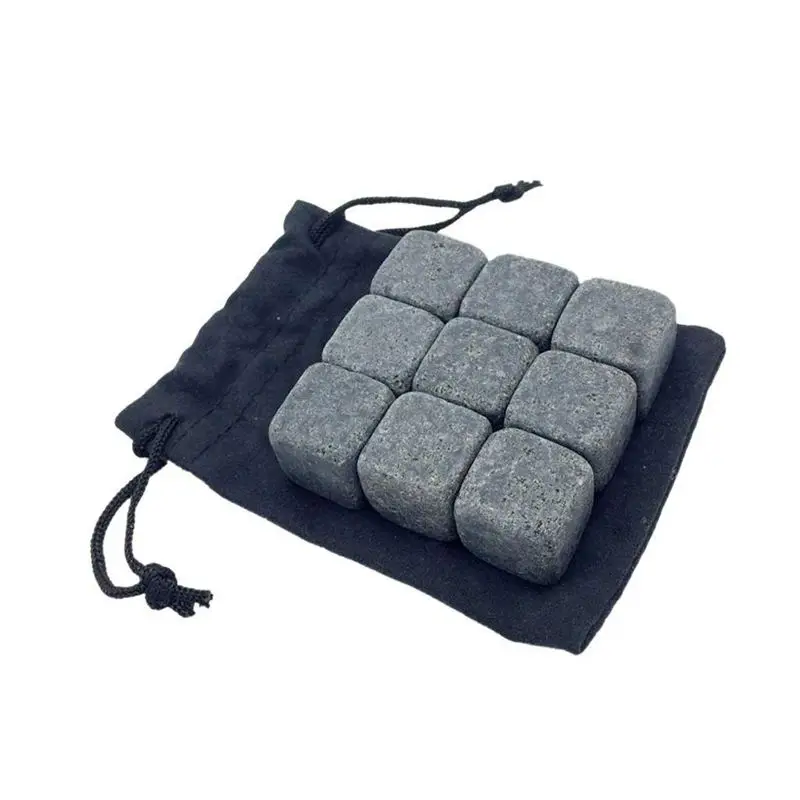 9 штук Камни виски высокое качество кулер кубики Роши гранит-зеленый 20x 20 мм | Дом и