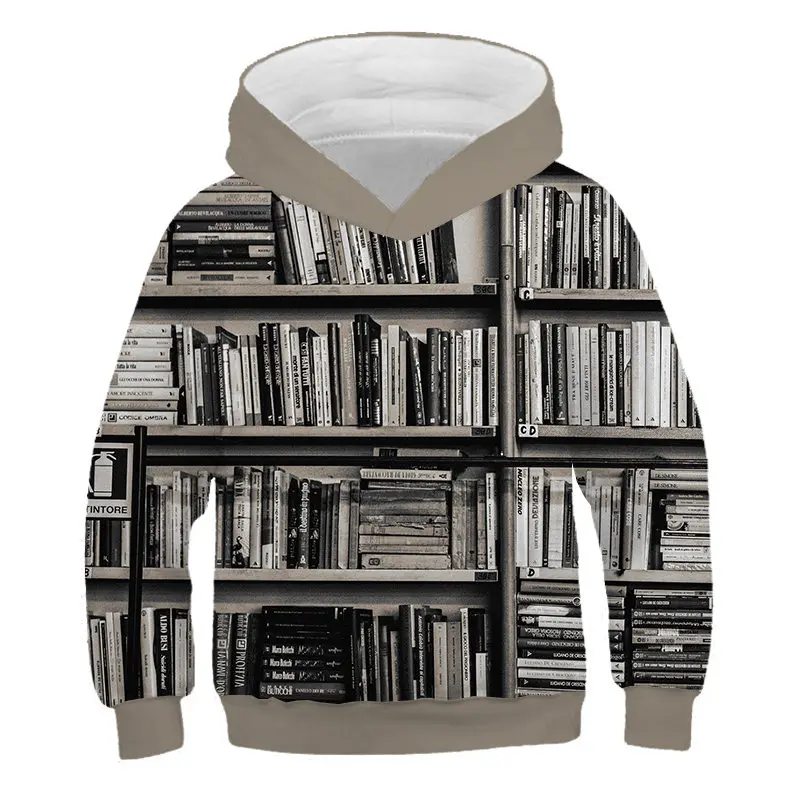 2019 New Fashion Newspaper Print Children's Sweater loose Cute long Sleeve Wild Casual letters and Map 3D Pullover | Мать и ребенок