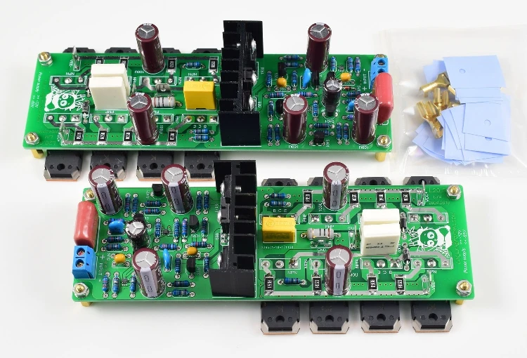 

A pair of L20.5 two-channel kit HIEND ultra-low distortion 0.0015% AP Ultra-low Audio Amplifier Finished Board with Radiator
