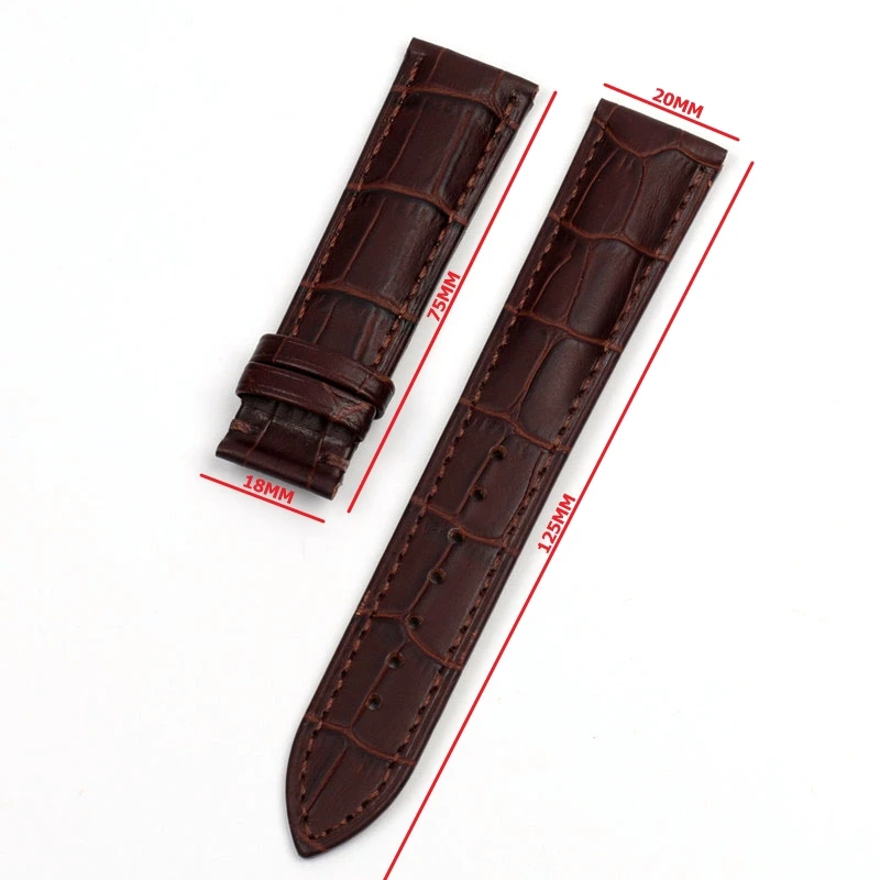 Ремешок для часов из натуральной кожи браслет воловьей Certina MIDO Tissot Longines Omega 20 мм -