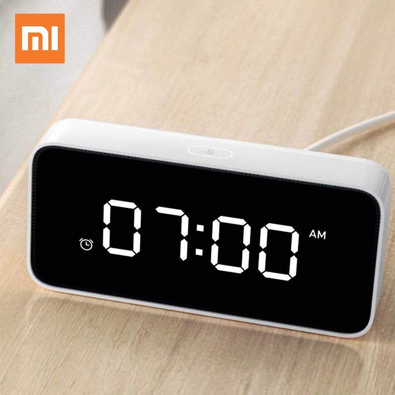 Умный будильник Xiaomi mijia Xiao Love голосовое вещание часы ABS настольные Dersktop