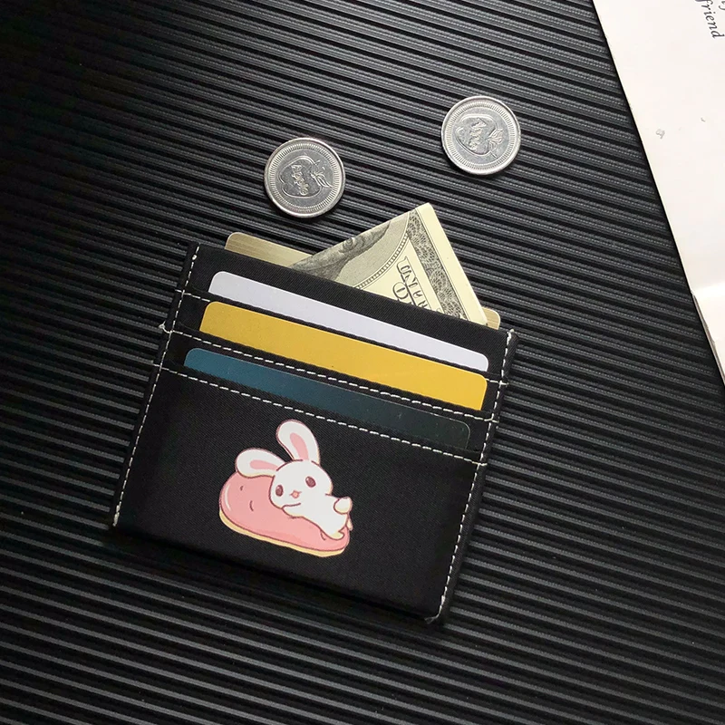 Приложение блог милый мультфильм кролик девушка Женщины карты сумки Кредитные