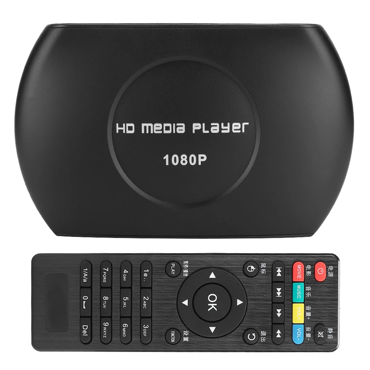 

ТВ-приставка с подключаемой картой для домашнего кинотеатра, 2K 1080P HD HDMI-совместимый цифровой медиаплеер (100-240 В) (США), медиаплеер, медиаплеер