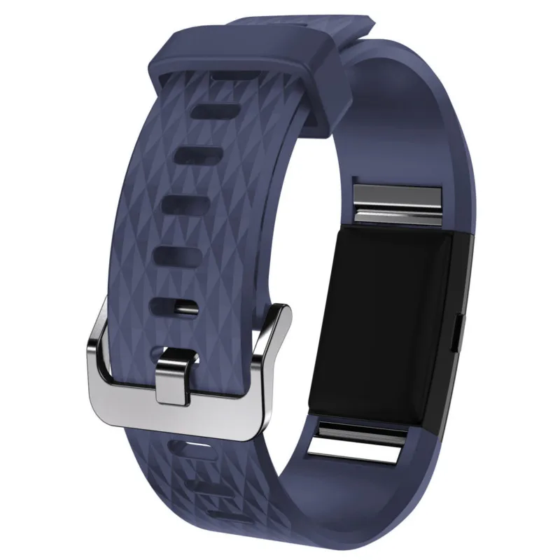 

Diamond pattern silicone strap for Fitbit Charge 2 band replacement bracelet straps smartwatch Fit bit Charge2 wrist accessories