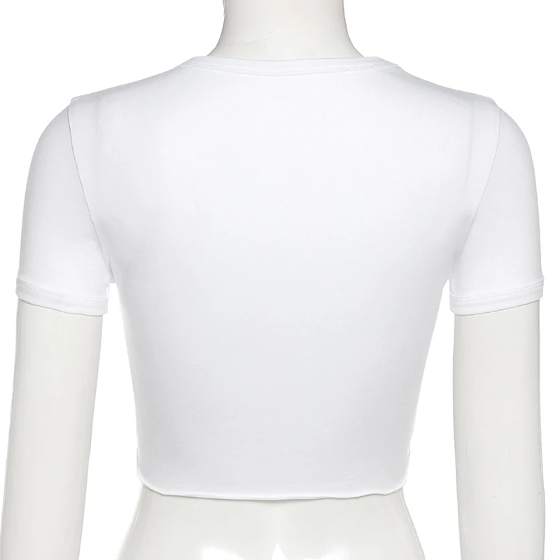 

2021 Crew Neck Letter Printed Designed Slim Short Sleeve T Shirts Basic Casual Stylish Fresh Summer Tops Women Tees Streetwear