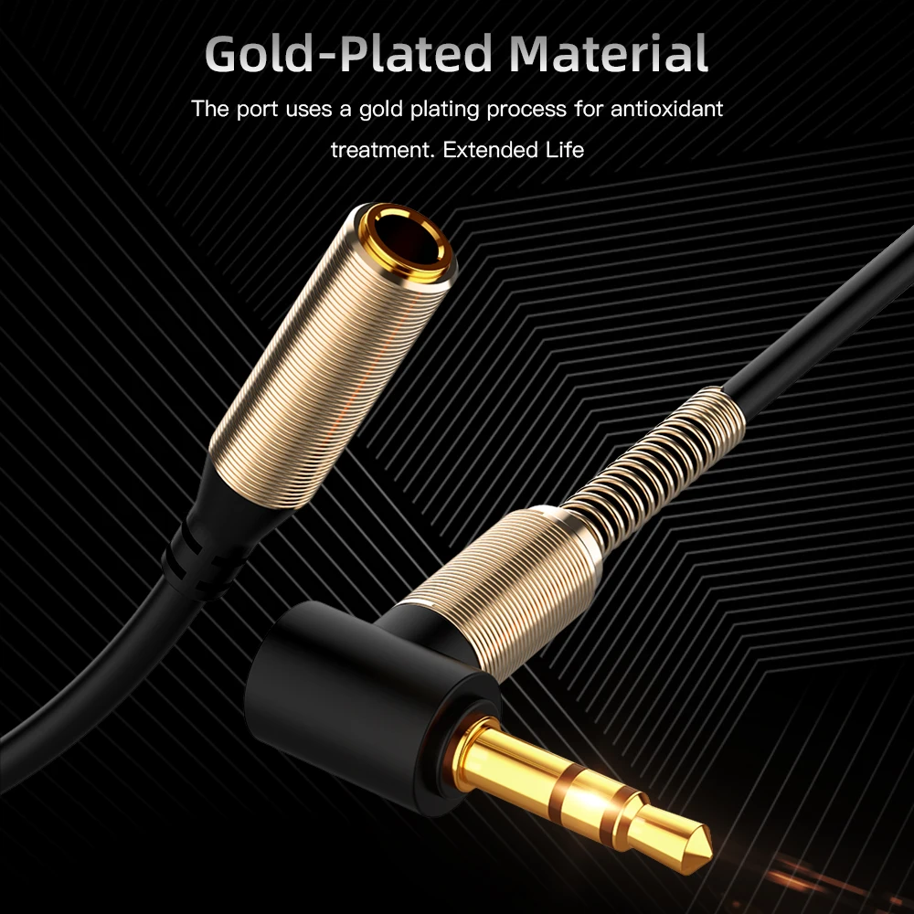 1M Audio aux Extension Cable for Huawei P20 lite Jack 3.5 mm Stereo 3.5mm Aux Headphones Xiaomi Redmi 5 plus PC | Электроника