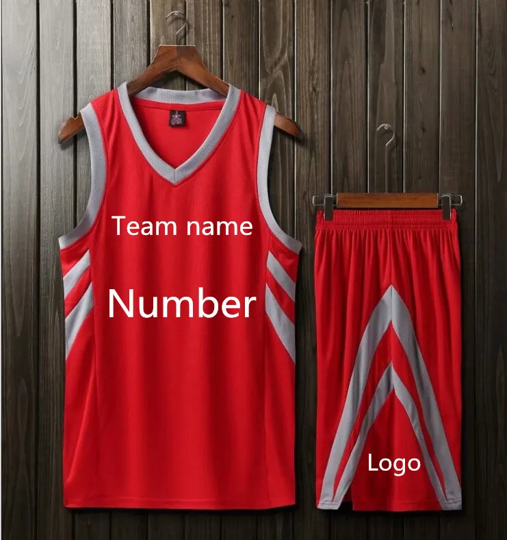 Пользовательское имя и номер Новая баскетбольная форменная одежда взрослые