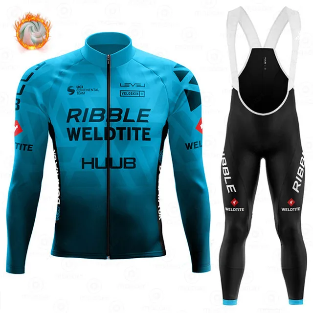 

2021 HUUB Велоспорт Джерси новейшая зимняя флисовая одежда для велоспорта мужская одежда с длинными рукавами уличная теплая велосипедная одеж...