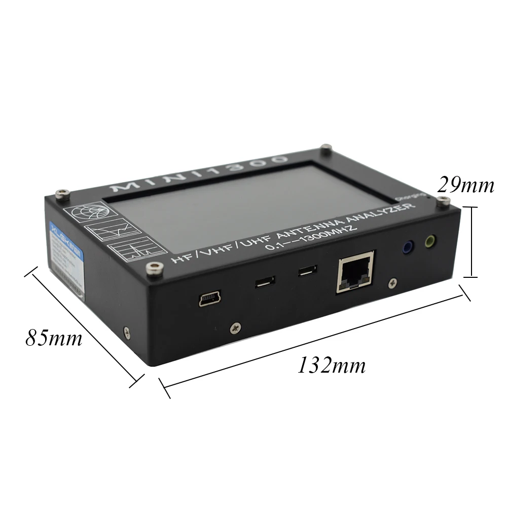 Mini1300 4 3 дюймов ЖК дисплей сенсорный Экран 0 1 1300 МГц HF/VHF/UHF муравей SWR антенный