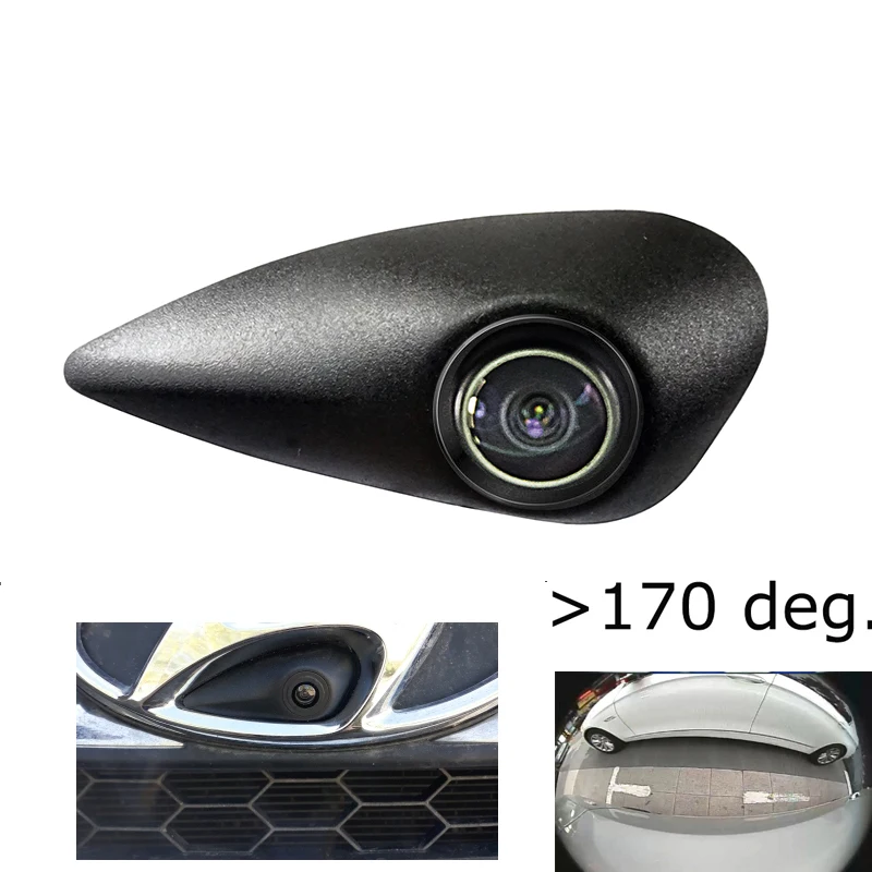 180deg рыбий глаз 1080P AHD камера с логотипом автомобиля для Hyundai передний логотип