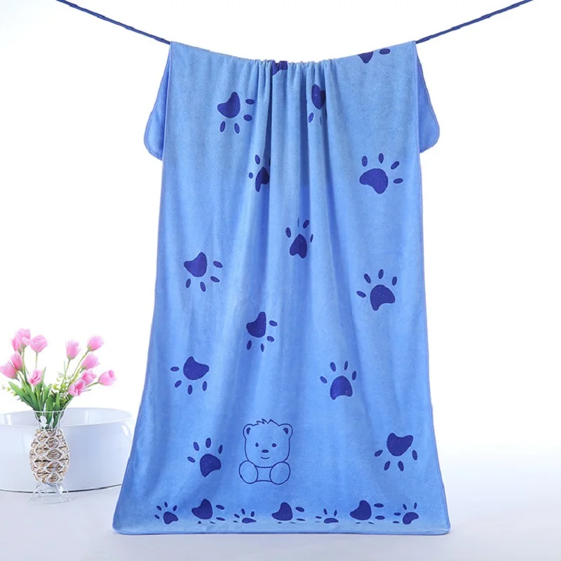 Микрофибра магический халат с принтом, впитывающее мягкое полотенце для пляжа, быстро сохнущий домашний.