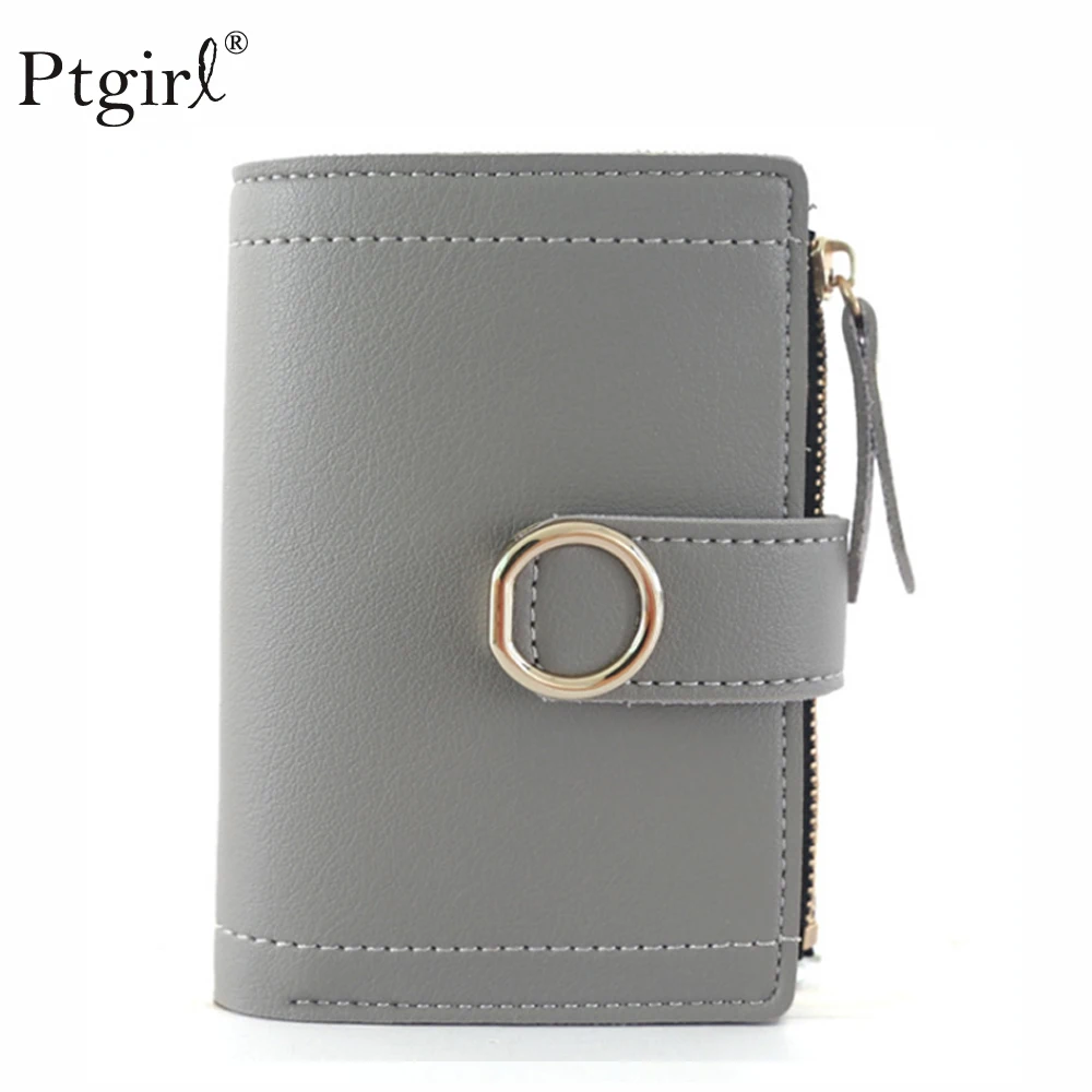 Женские кошельки Маленький модный брендовый кожаный кошелек Ptgirl дамская сумка
