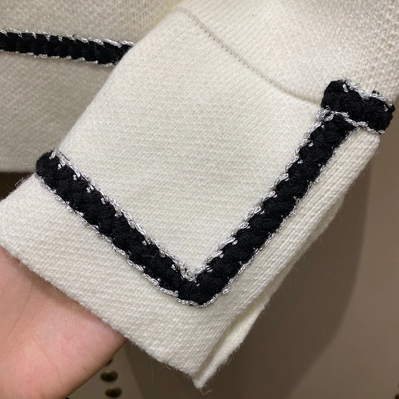 

Spring White Jacket For Women Elegant Long Sleeve Jacket Coat Brand Office Ladies Jacket