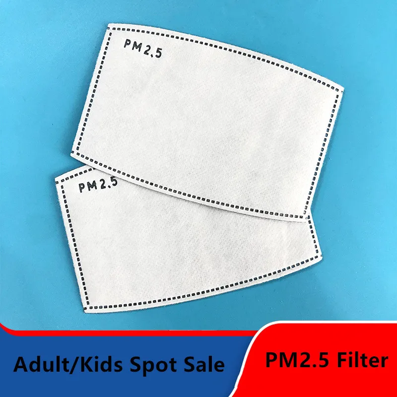 

200/100/50/20/10Pcs 5 Layer PM2.5 Mask Filter Pads For Mask Filter Mouth Face Protective Skin Friendly Dustproof Pad