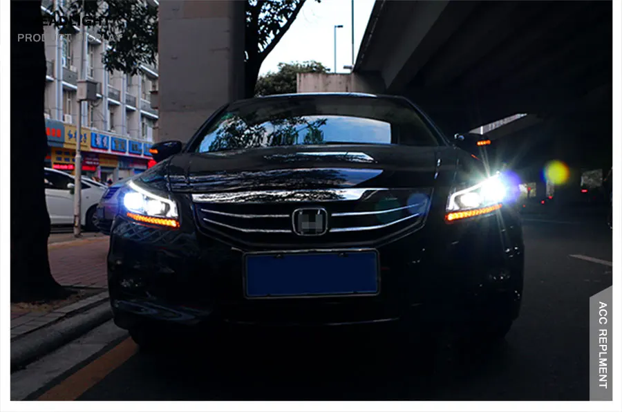 2 шт. светодиодный фары для Honda Accord 2008-2012 светодиодный автомобильный фонарь ангельские глазки ксенон HID комплект Противотуманные фары светодиодный дневные ходовые огни