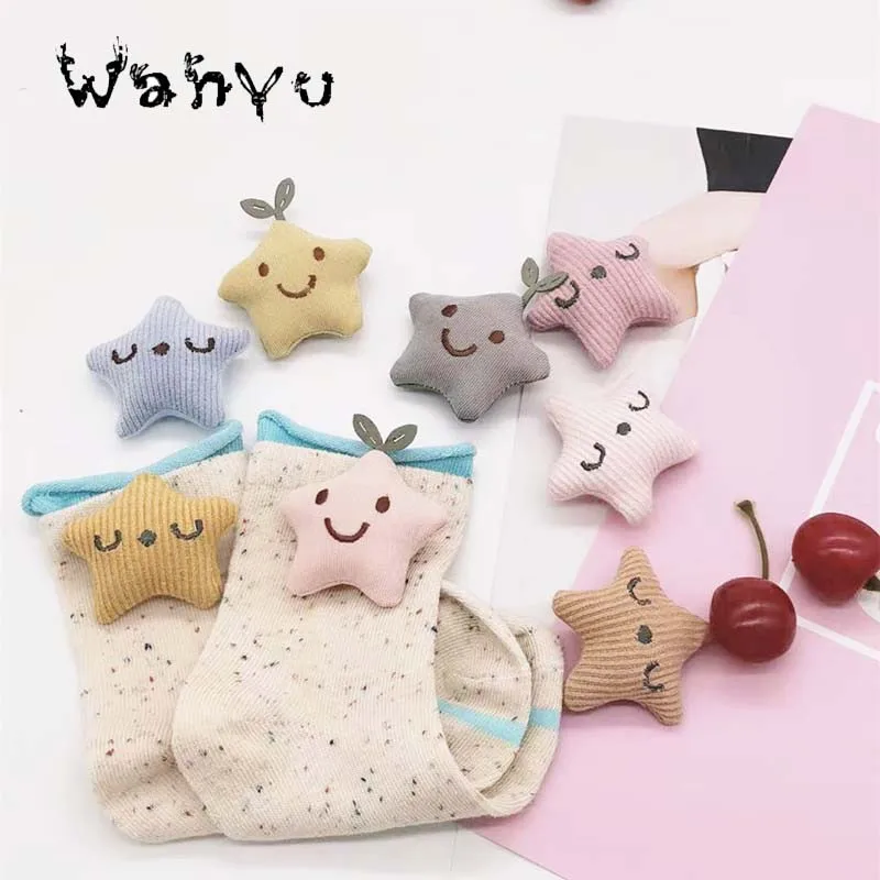 20 шт./лот плюшевые Мультяшные пятиконечные звезды аппликация поделки для детей