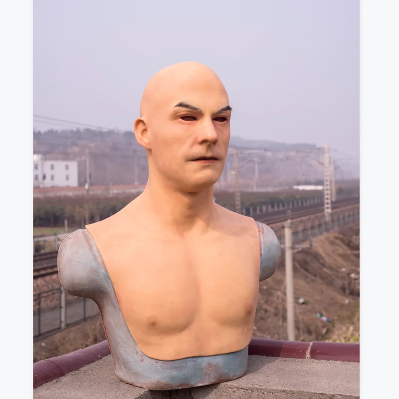 Бесплатная доставка Реалистичная силиконовая маска мужская маска|Статуэтка