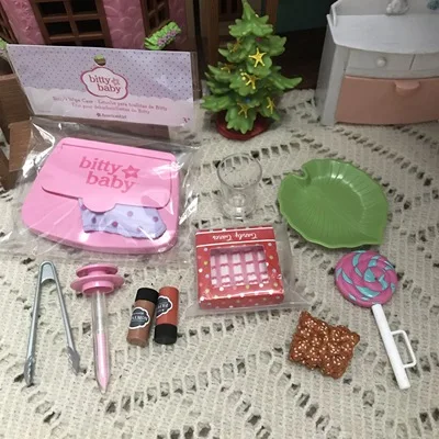 

New Original American OF girl doll mini small Garden tools watering pot accessories gift for girl children collection