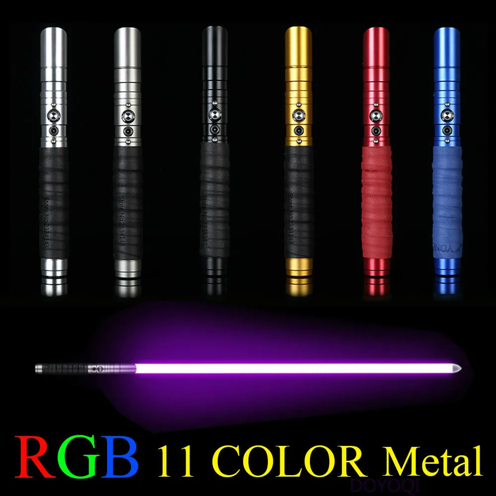 Новый 11 Цвет светильник сабля металлический меч Rgb лазерный 2019 Косплэй на