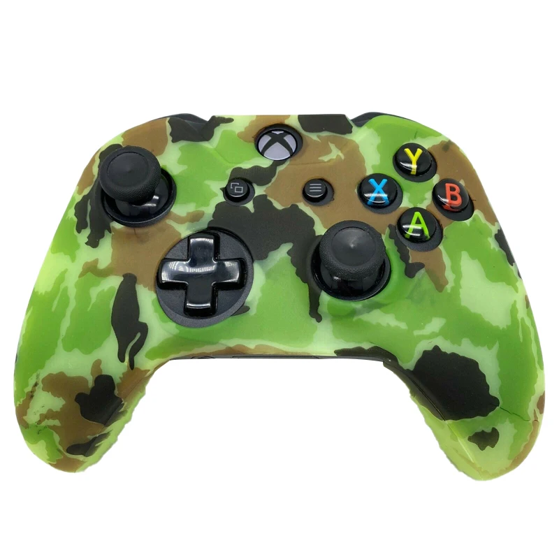 Для Xbox One X S геймпад камуфляж силиконовый резиновый чехол для кожи сцепление