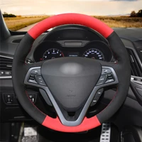 diy anti slip wear resistant steering wheel cover for hyundai veloster 2011 2017 car interior decoration