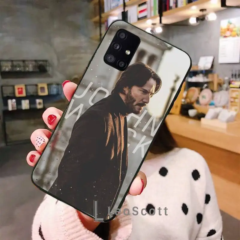 

John Wick tv gun Phone Case For Samsung A32 A51 A52 A71 A50 A12 A21S S10 S20 S21 Plus Fe Ultra