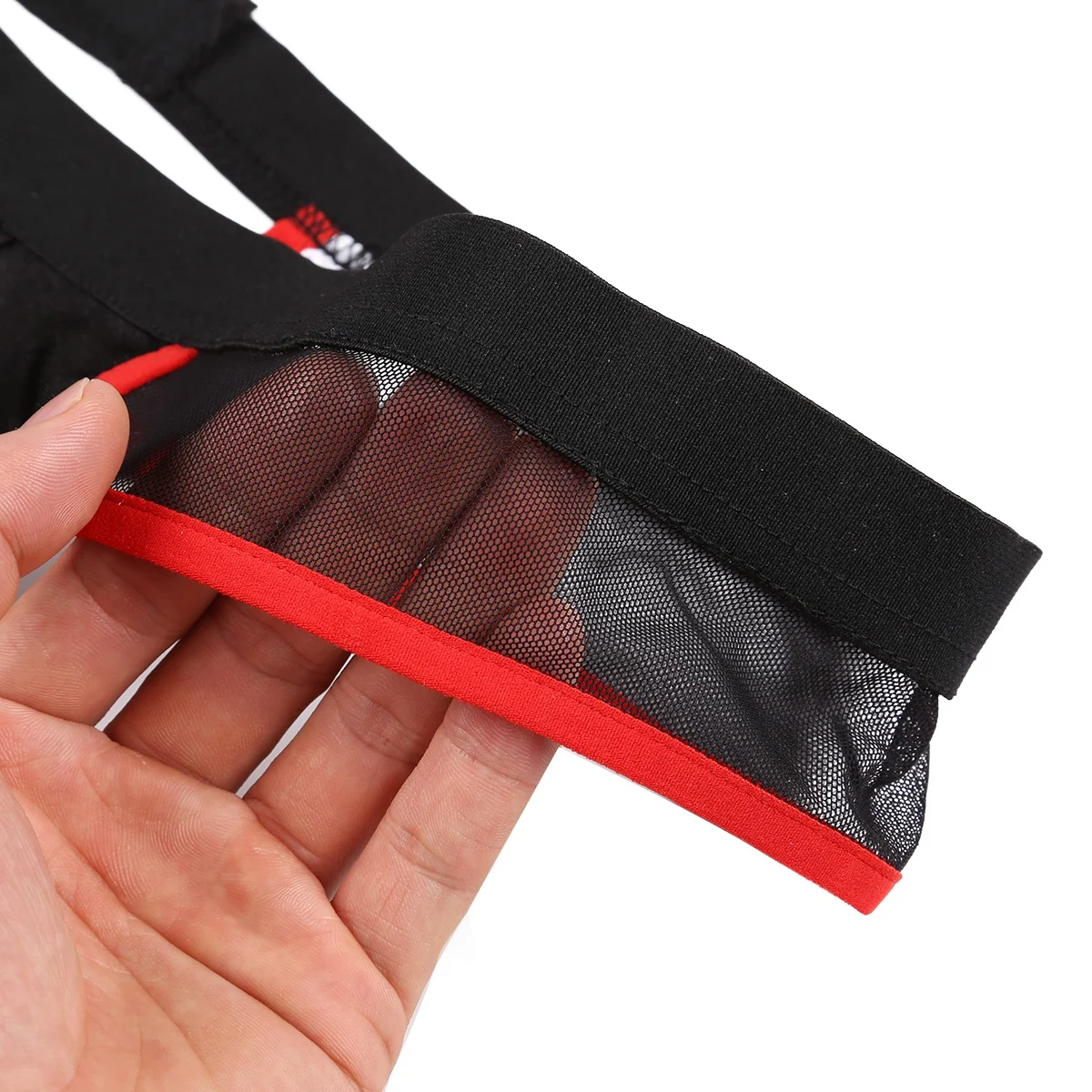 Мужское экзотическое нижнее белье трусики с низкой посадкой вырезами на