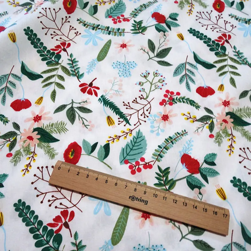 

Fabric By Meter Quilting Cotton Fabric Childern's Bedding Sewing DIY Household Furniture Decor Dress Background Printed Floar