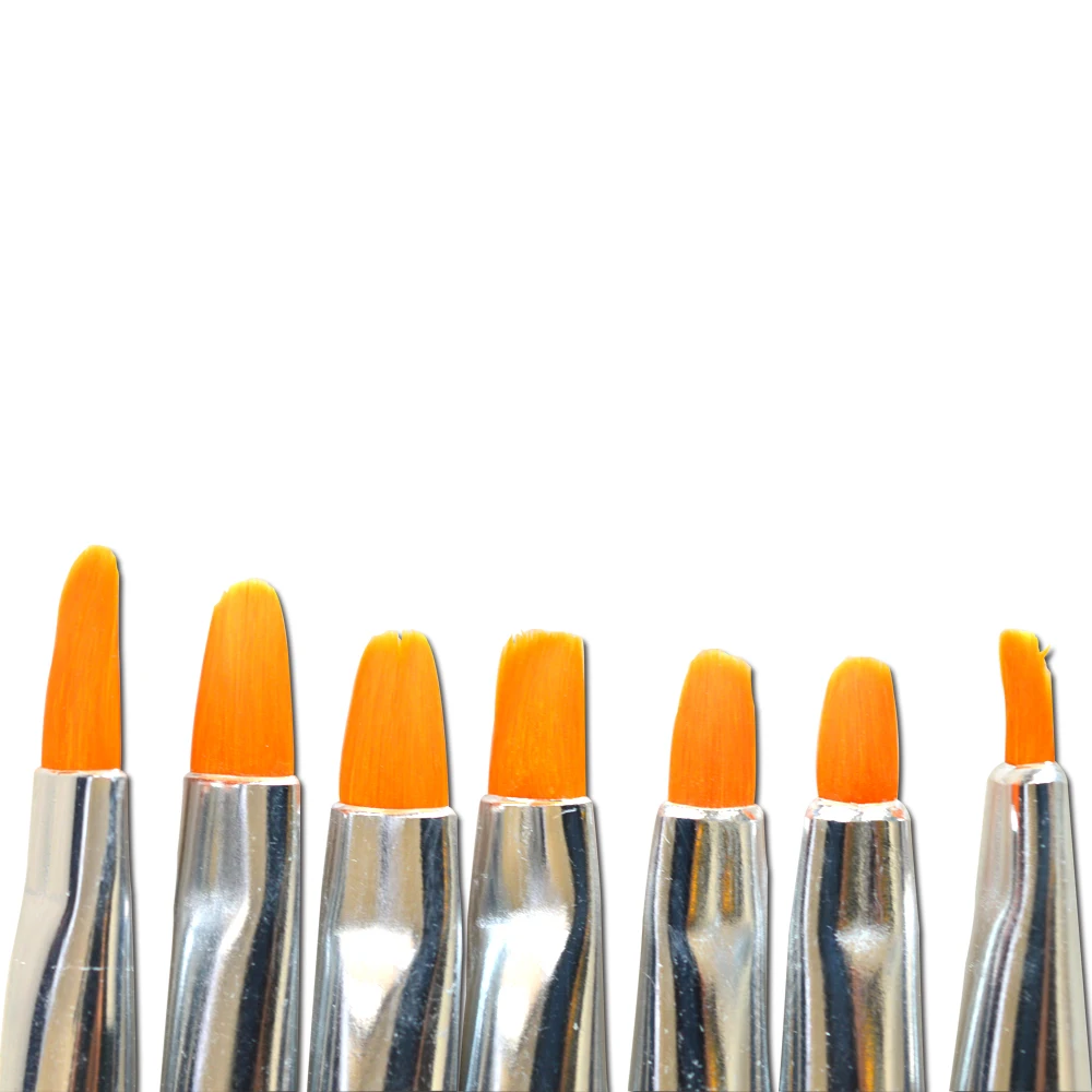 7 шт./лот кисть для дизайна ногтей УФ гель акриловый дизайн Советы салонов Сделай