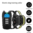 Ошейник для дрессировки собак, водонепроницаемый электрический ошейник с защитой от лая, стоп-ударов, ЖК-дисплей, перезаряжаемый, звук вибрации, все размеры