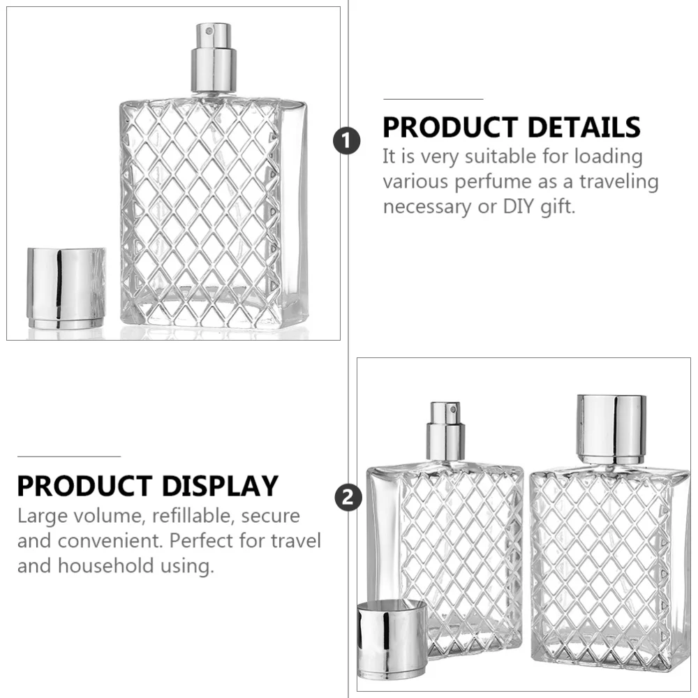 

1 Set of Perfume Dispenser Glass Scent Bottles Perfume Dispensing Containers