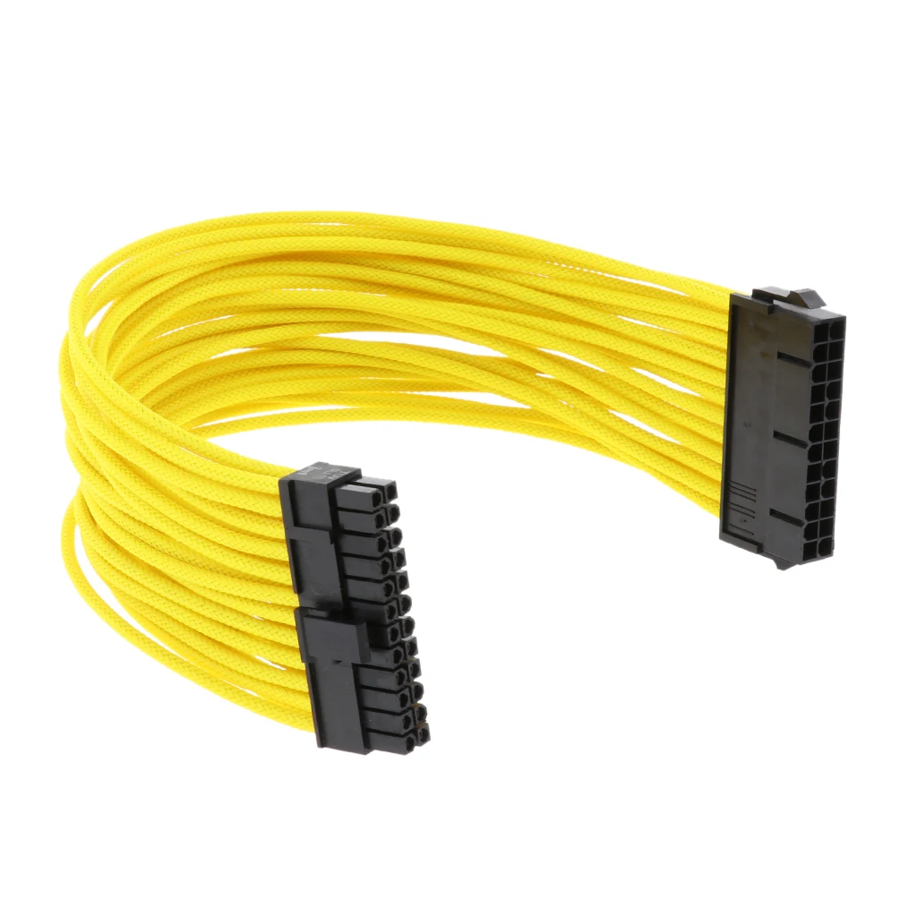 24 контактный удлинитель питания ATX PC PSU штекер к гнезду M/F УДЛИНИТЕЛЬ 30 см с