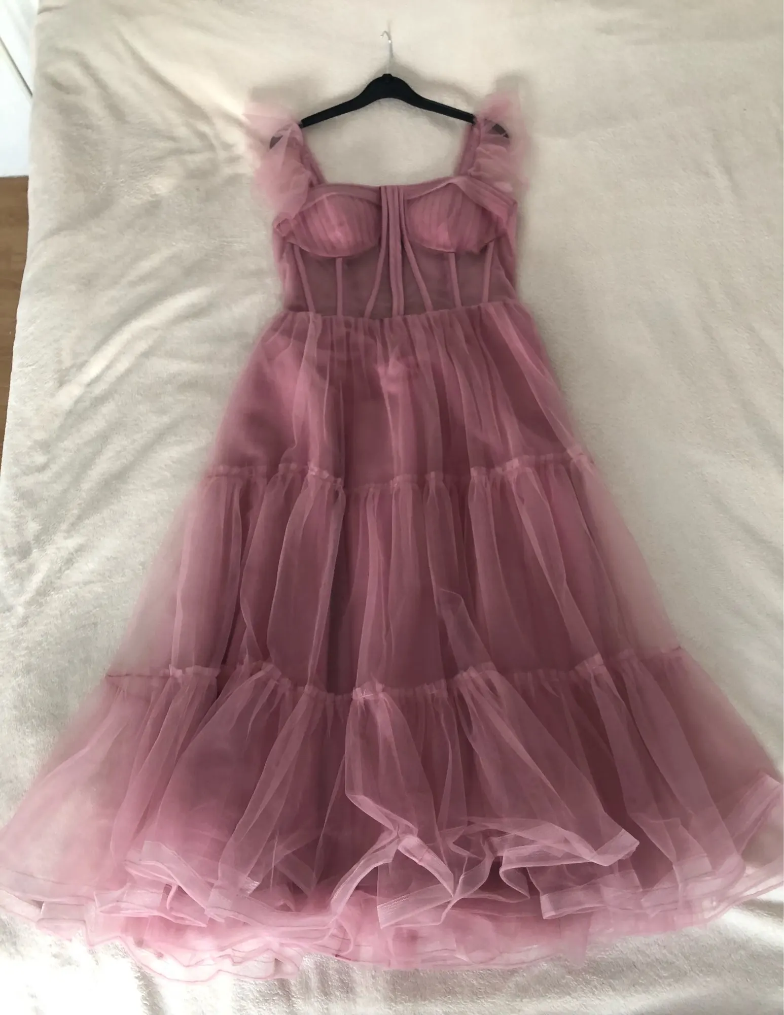Простое светильник-розовое короткое платье для выпускного вечера на тонких