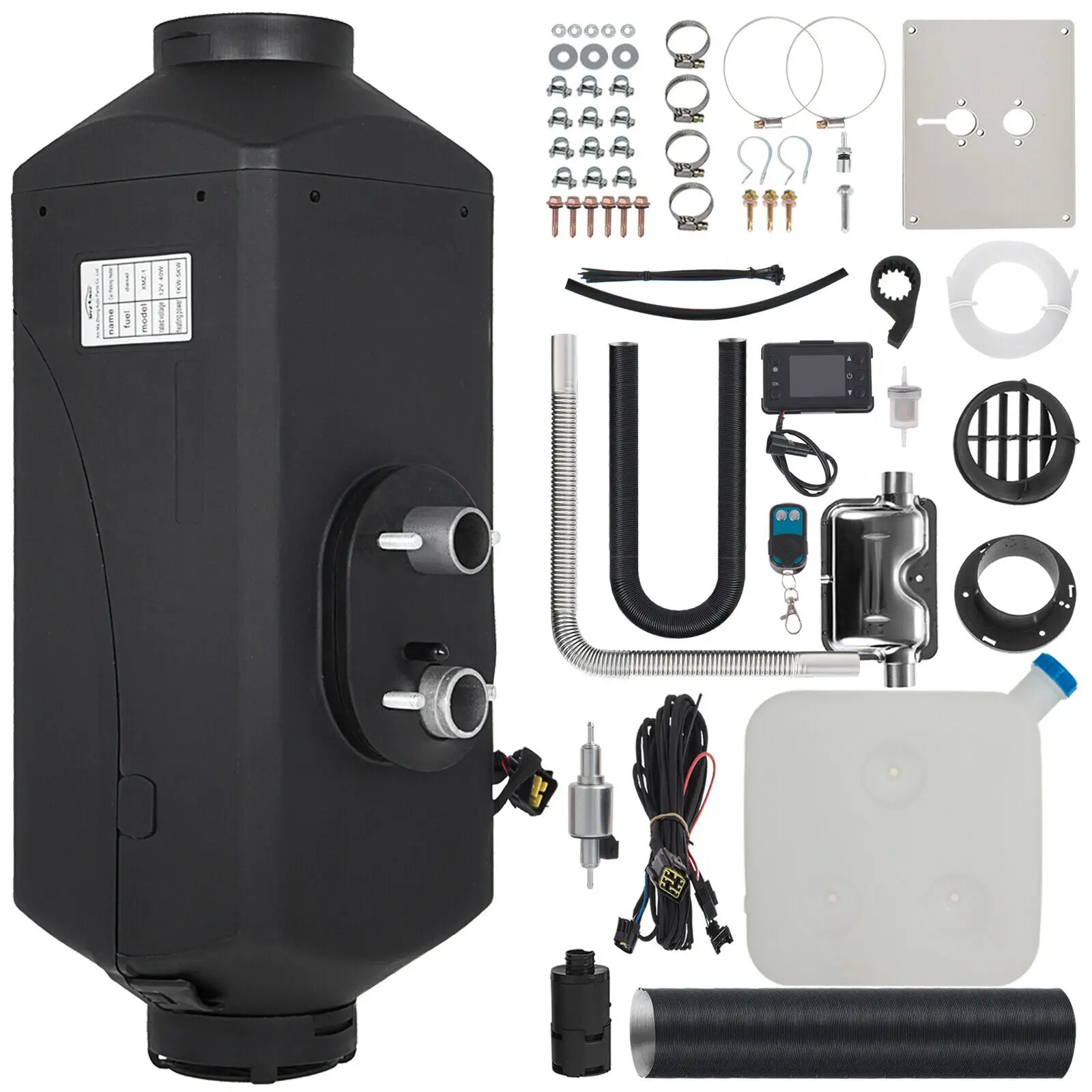 

Дизельный ночной нагреватель воздуха 24 В, 5 кВт, дистанционный ЖК-дисплей для автомобиля, грузовика, моторной лодки