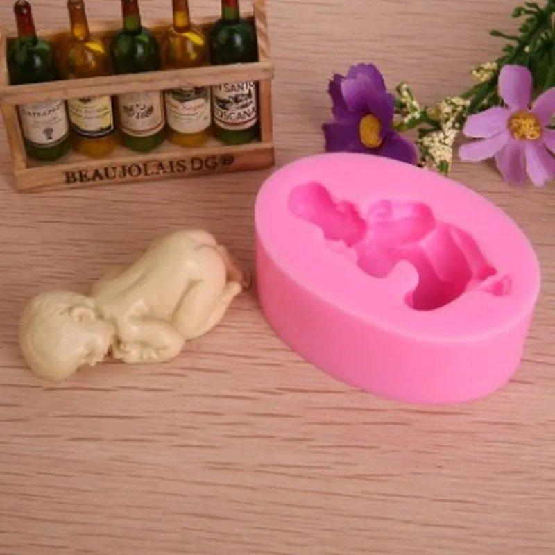3D сна ребенка ручной силиконовые мыло формы для шоколада выпечки украшая