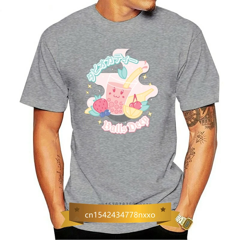 

T Shirt Bubble Tea Kawaii T-shirt Men Woman Cotton Clothes Cute Cartoon Print Tops Black Tshirt Japan Style Street Tees Funny