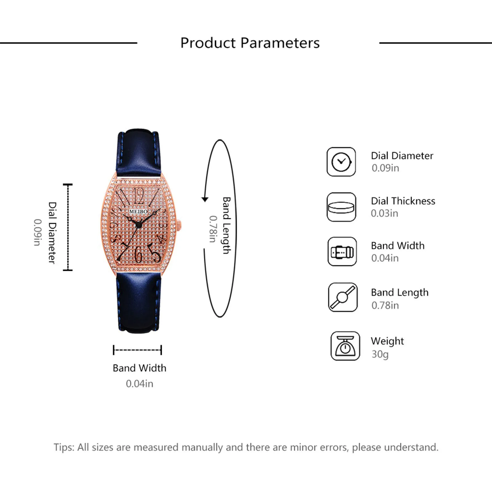 

Retro Design Female Watch Fashion Artificial Material Diamond Strap Ladies Pin Buckle Quartz Watch Nice PopStyle Reloj Mujer