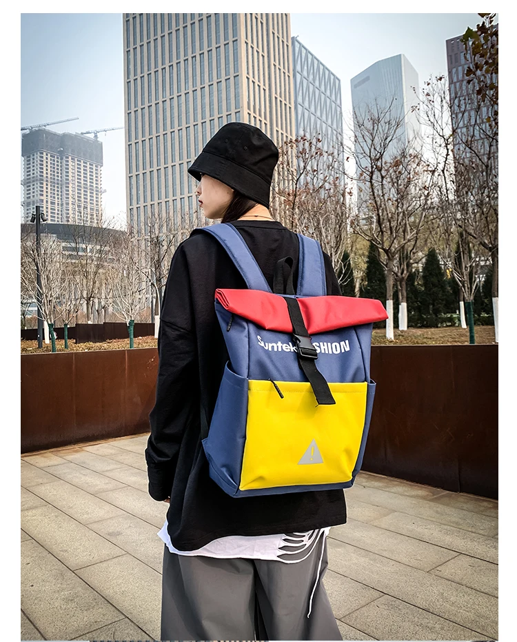 

PY2978 Men's fashion trend personality casual backpack women