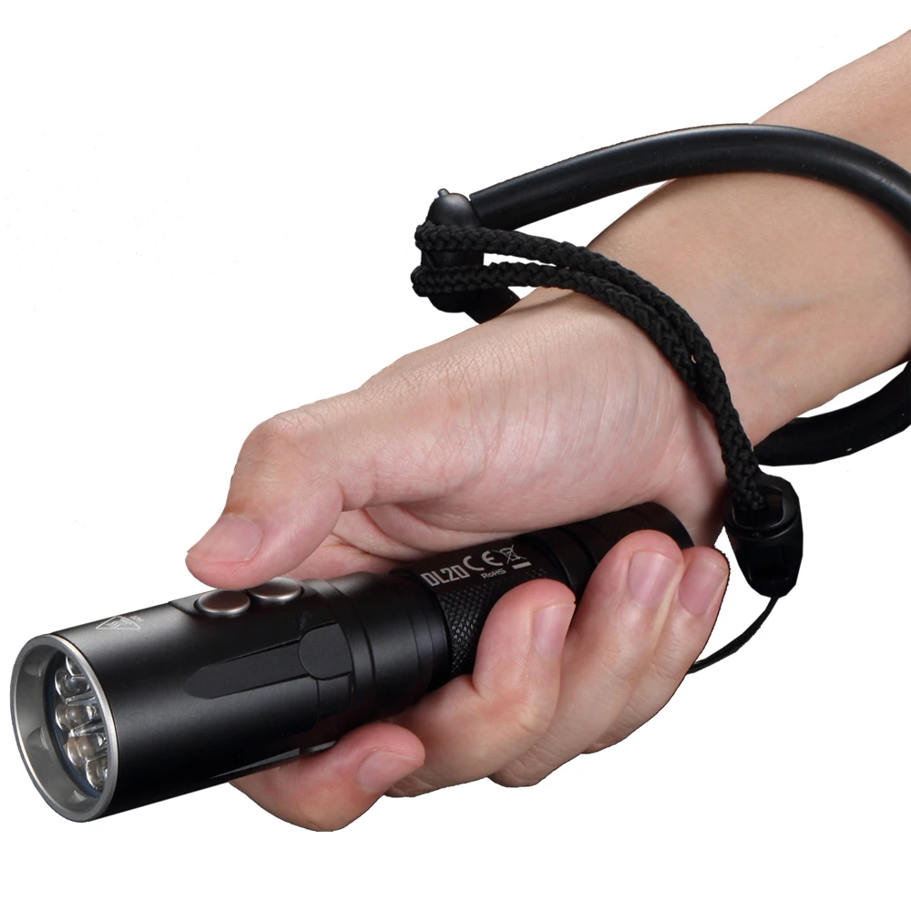 NITECORE DL20 Dive Flash светильник XP L HI V3 светодиодный максимум 1000 люмен луч заброс 223 метра