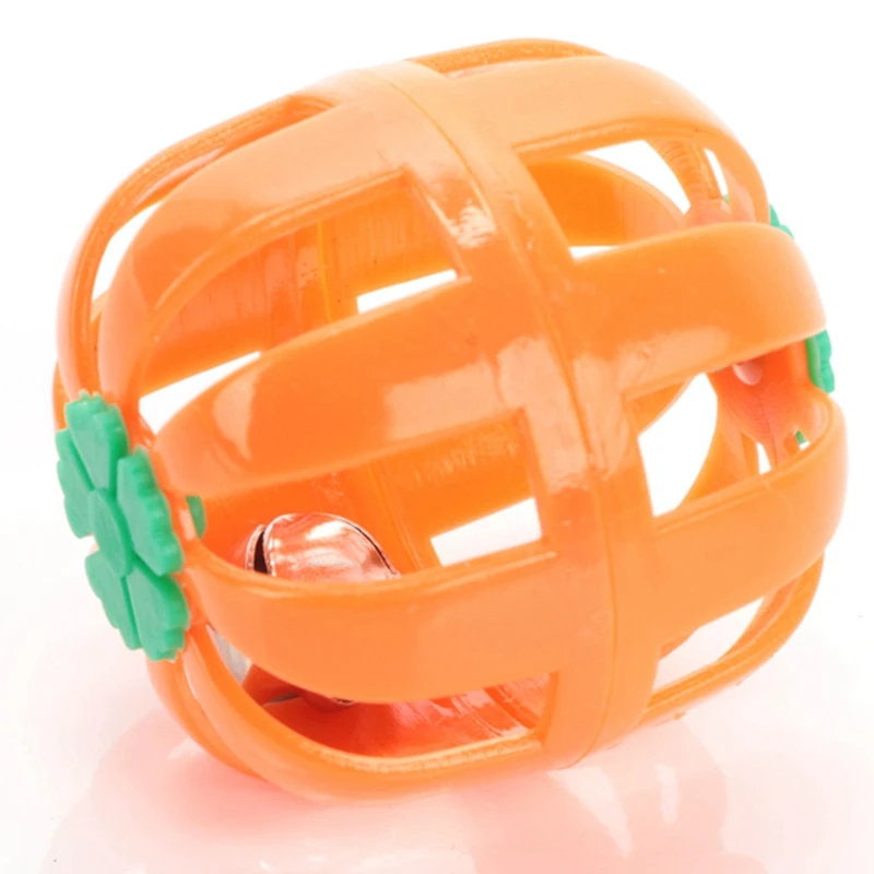 

5PCS Random Color Cat Bell Toy Hollow Out Pumpkin Shaped Kitten Ball Toy Cat Interactive Toy Cat Chase Toy Funny Playing Toy