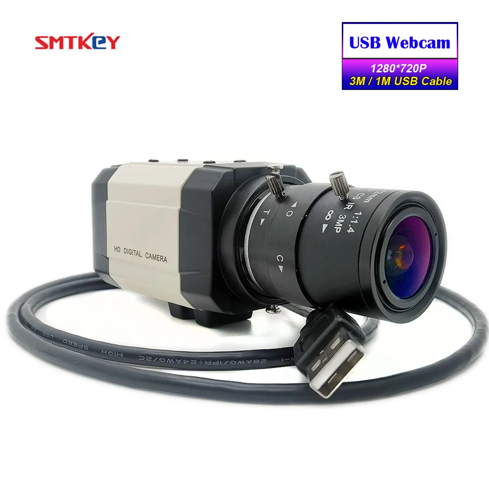 

Mini Industrial USB Camera HD 720P USB Webcam CCTV 5-50mm 2.8-12mm 6-60mm Manual Varifocal Lens For Laptop PC ,Live Streaming