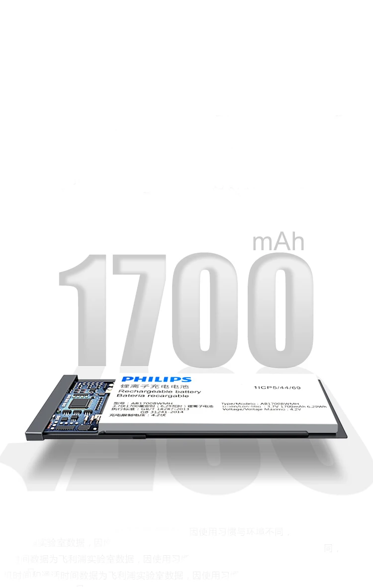 Philips E517 клавиатура телефон 2,4 дюймов 1700 мАч Батарея Одна камера FM радио Поддержка карты памяти Dual SIM 4G FDD LTE