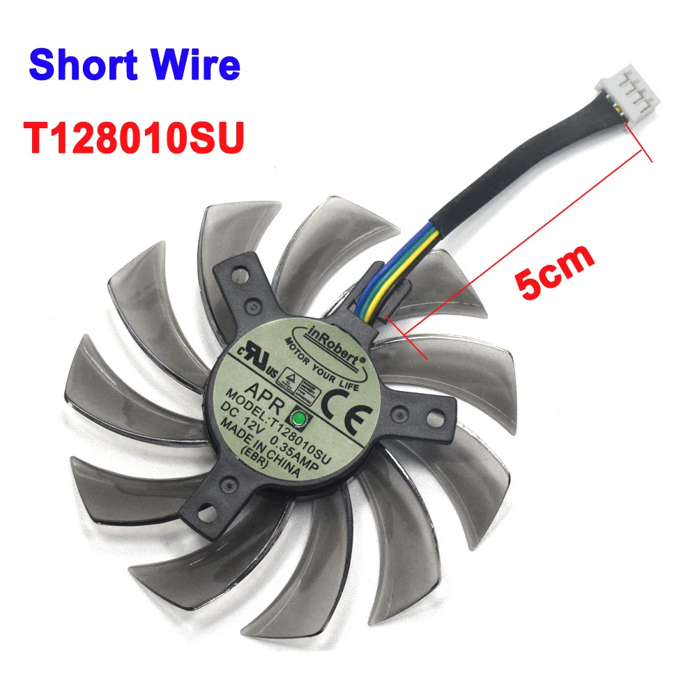 T128010SU 75 мм T128010SU FD7010H12S 4pin DC12V охлаждающий вентилятор для Gigabyte Radeon HD 7970 Radeon R9 280X GTX670/GTX780/570 980ti g1 игровая - Цвет лезвия: T128010SU