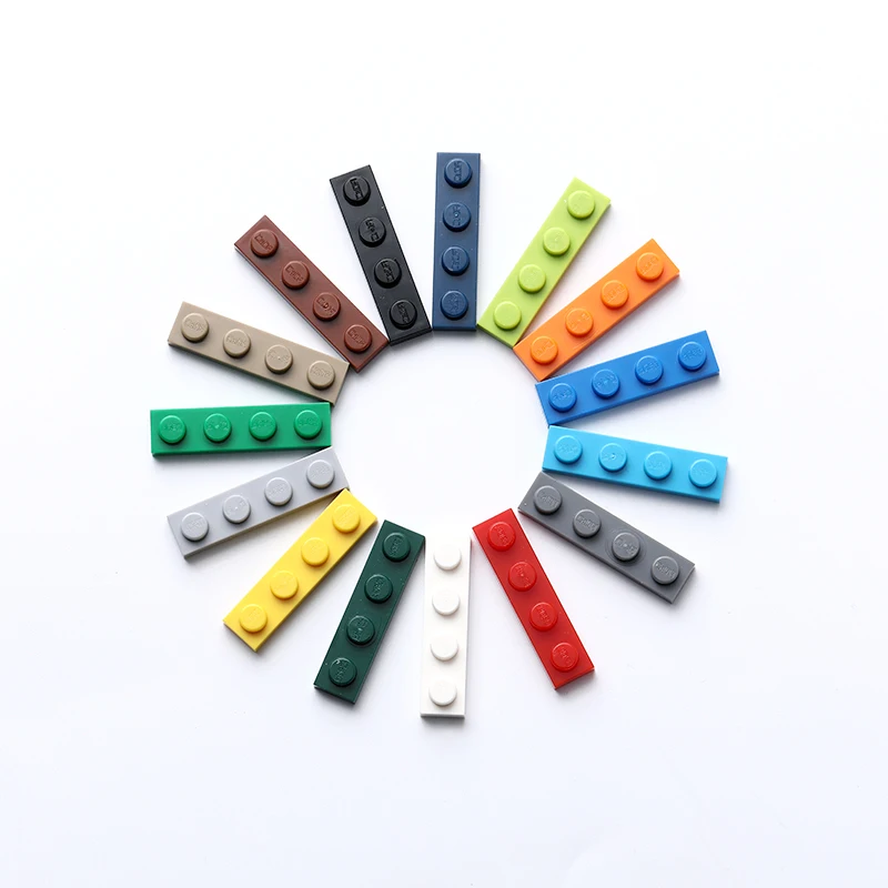 100g Bulk Parts 1x4 Thin Bricks Building Blocks Plastic base Plate MOC Figure Model Assemble Educational Toys for Children 3710 |