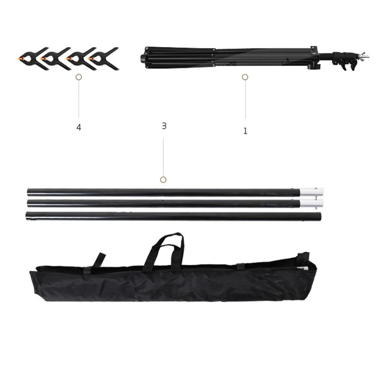 Portable T-shape Background Backdrop Stand Kit | Электроника