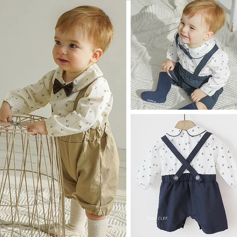 Испанская детская одежда для близнецов комбинезон мальчиков и девочек малышей